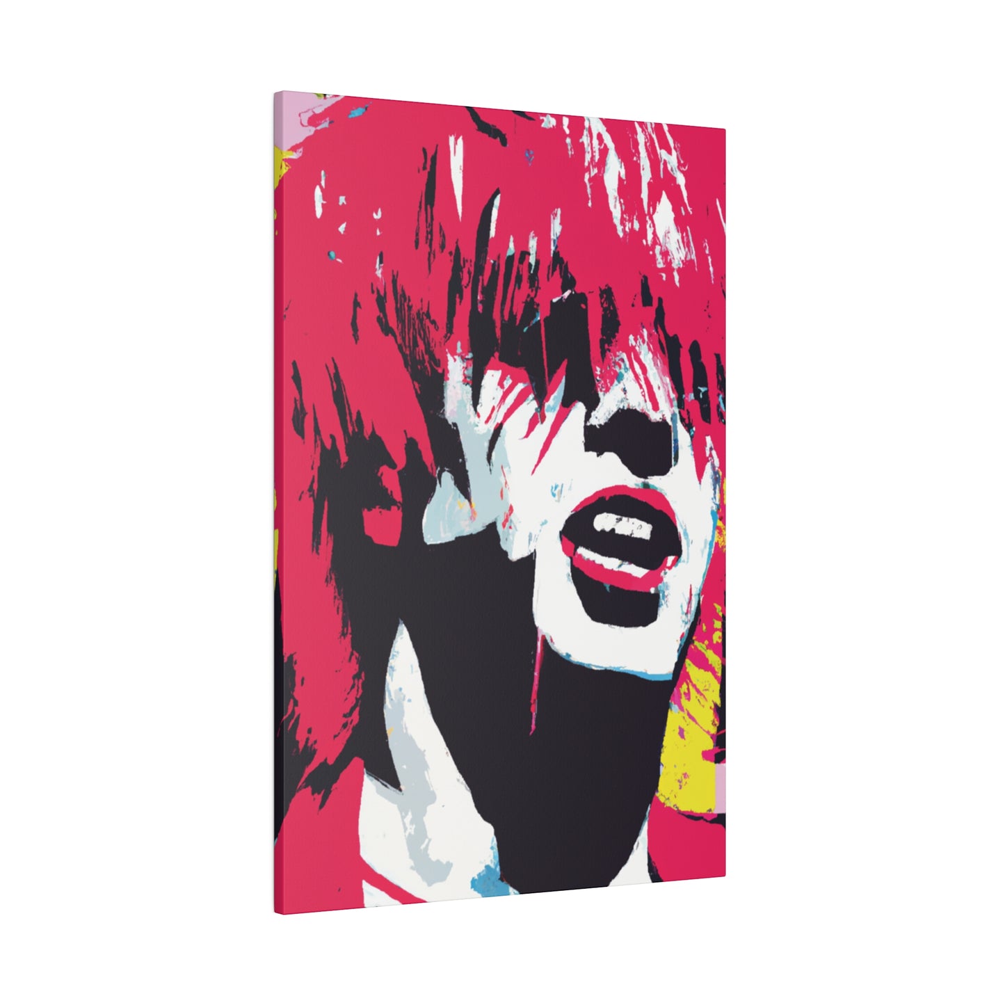 8269P - Rockstar Painting Print | Face | Abstract | Poster | Home Decor | Wall Art | Music Art | Canvas