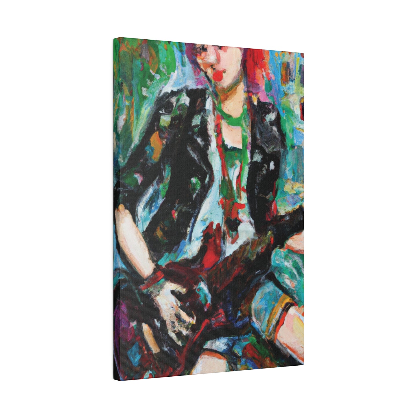 6789Z - Rockstar Oil Painting Style Print | Poster | Home Decor | Wall Art | Music Art | Canvas