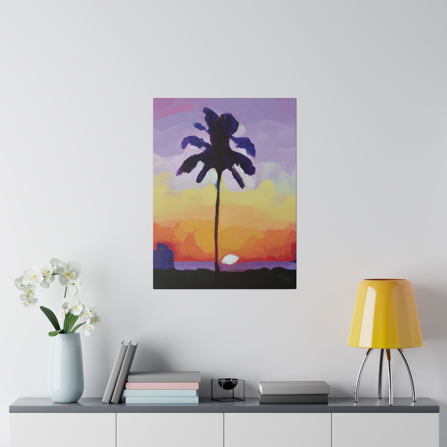 8495G - Miami Beach Sunset Painting Print | Miami | Beach | Sunset | Poster | Home Decor | Wall Art | Canvas
