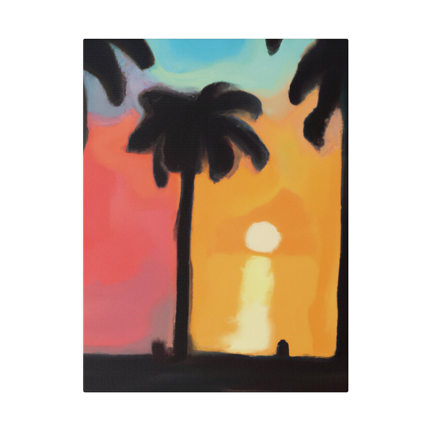 9529K - Miami Beach Sunset Painting Print | Miami | Beach | Sunset | Poster | Home Decor | Wall Art | Canvas