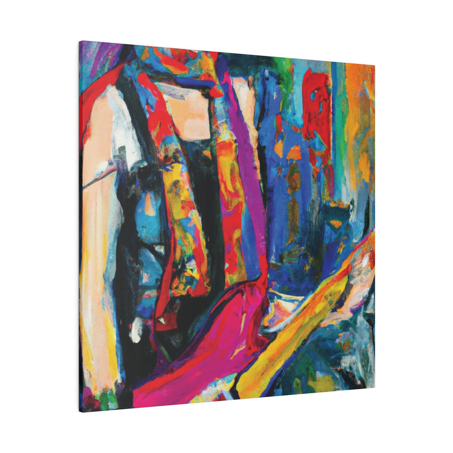 9798G - Rockstar Oil Painting Style Print | Poster | Home Decor | Wall Art | Music Art | Canvas