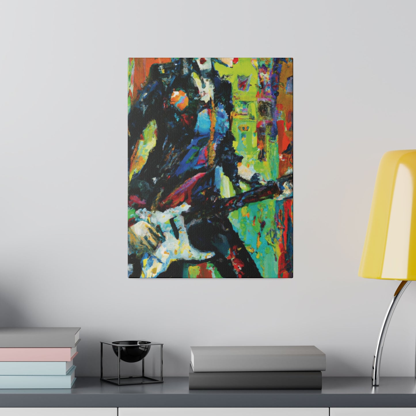 2760G - Rockstar Oil Painting Style Print | Poster | Home Decor | Wall Art | Music Art | Canvas