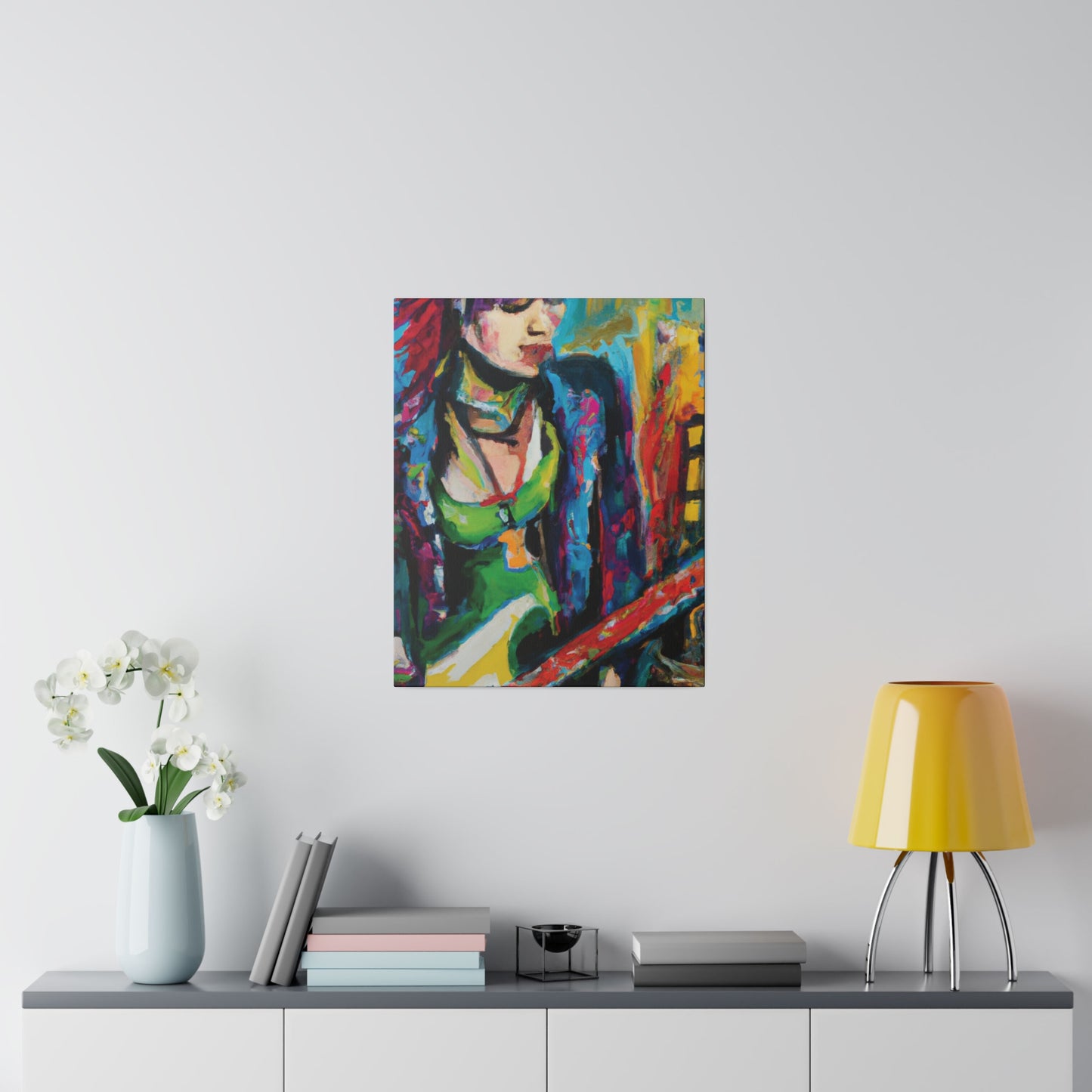 8561U - Rockstar Oil Painting Style Print | Poster | Home Decor | Wall Art | Music Art | Canvas