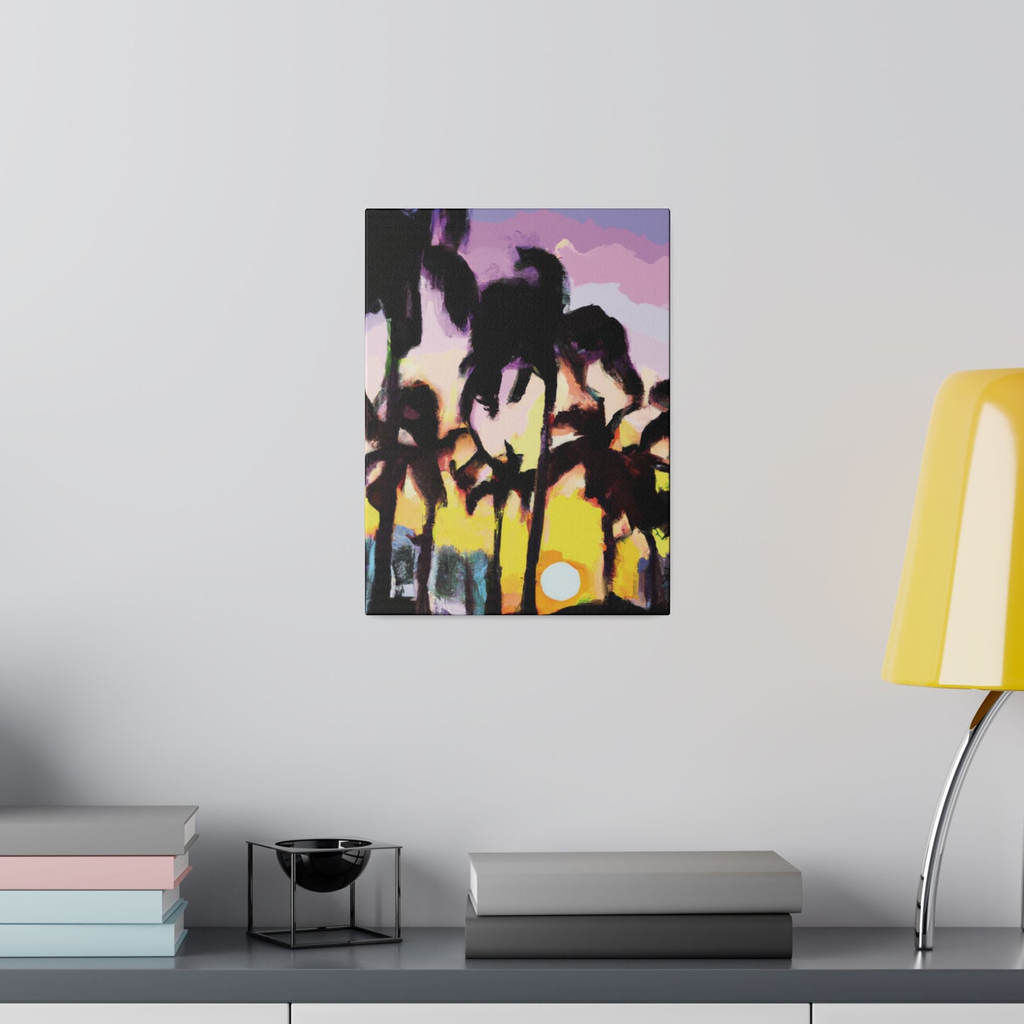 5231Y - Miami Beach Sunset Painting Print | Miami | Beach | Sunset | Poster | Home Decor | Wall Art | Canvas