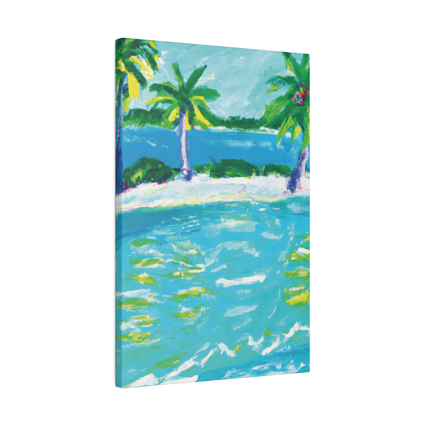 9256K - Bahamas Ocean Painting Print | Bahamas | Ocean | Beach | Poster | Home Decor | Wall Art | Canvas