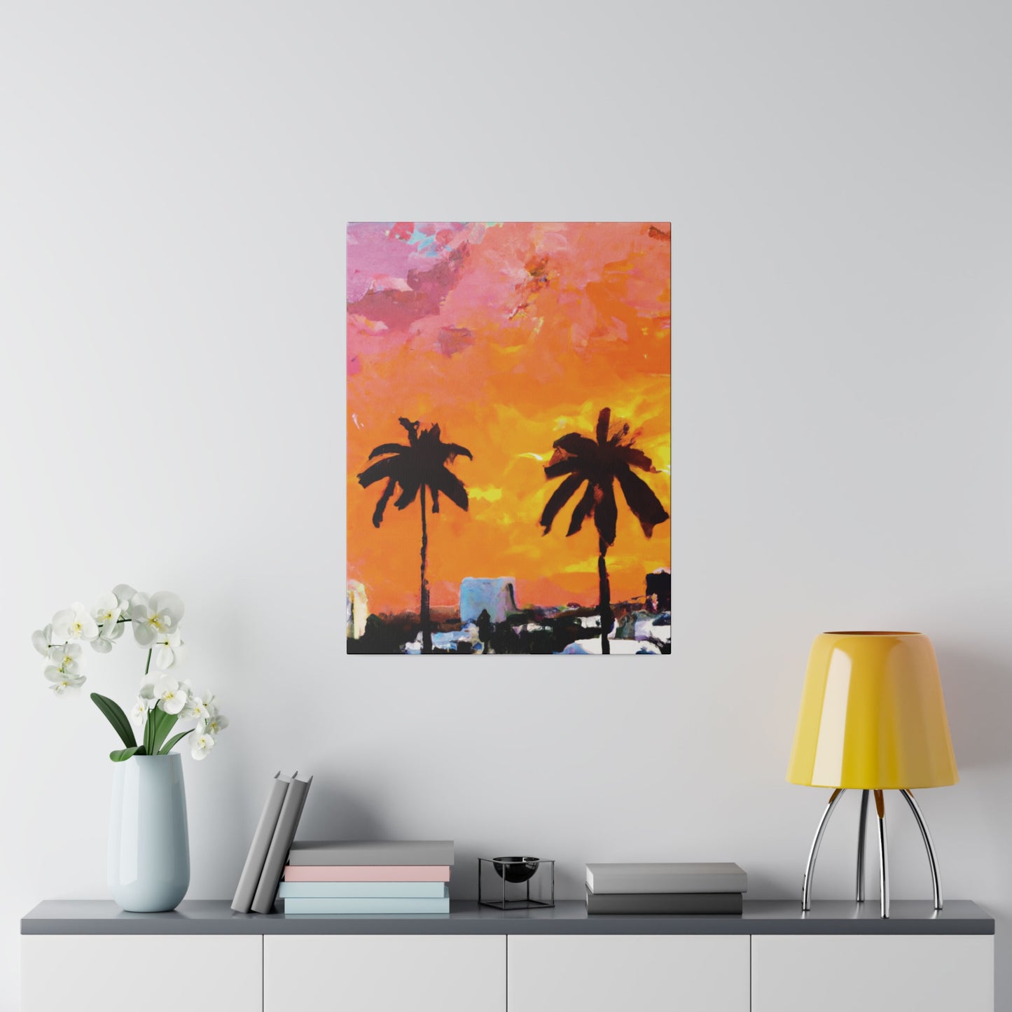 2759A - Miami Beach Sunset Painting Print | Miami | Beach | Sunset | Poster | Home Decor | Wall Art | Canvas