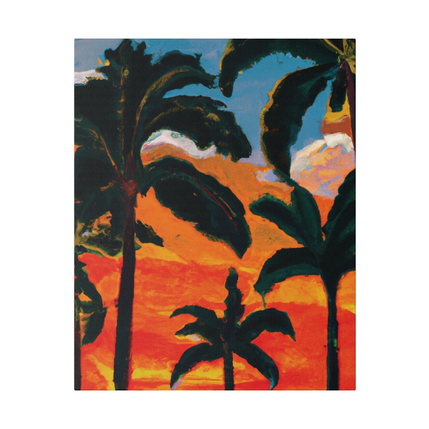 3782G - Miami Beach Sunset Painting Print | Miami | Beach | Sunset | Poster | Home Decor | Wall Art | Canvas