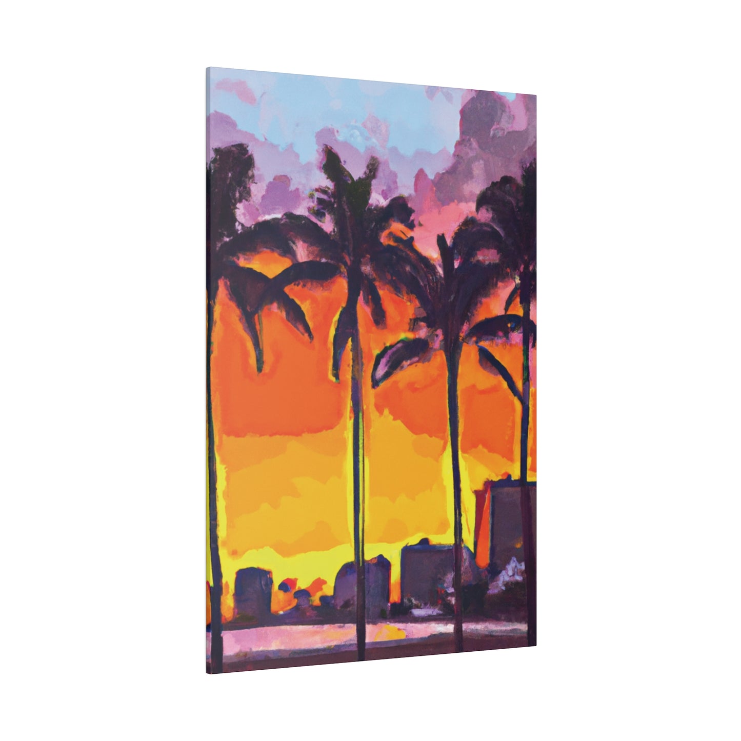 7392A - Miami Beach Sunset Painting Print | Miami | Beach | Sunset | Poster | Home Decor | Wall Art | Canvas