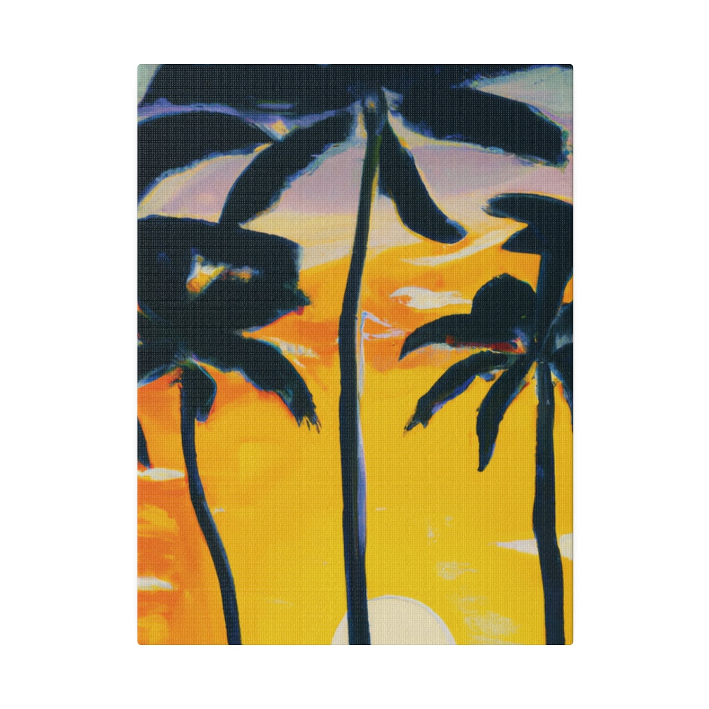 7390N - Miami Beach Sunset Painting Print | Miami | Beach | Sunset | Poster | Home Decor | Wall Art | Canvas