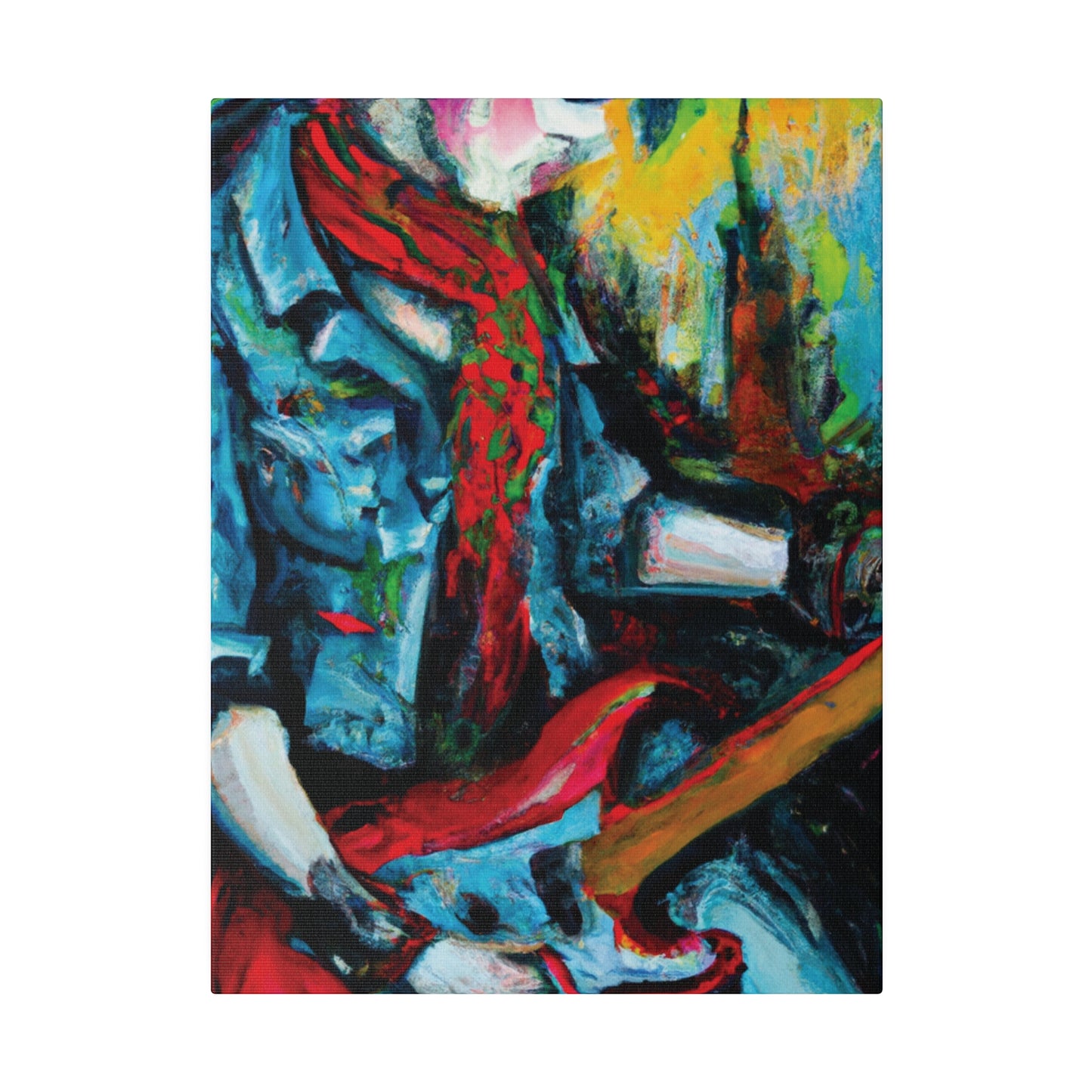 8367D - Rockstar Oil Painting Style Print | Poster | Home Decor | Wall Art | Music Art | Canvas