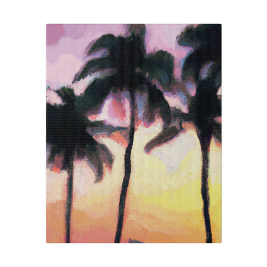 7184X - Miami Beach Sunset Painting Print | Miami | Beach | Sunset | Poster | Home Decor | Wall Art | Canvas