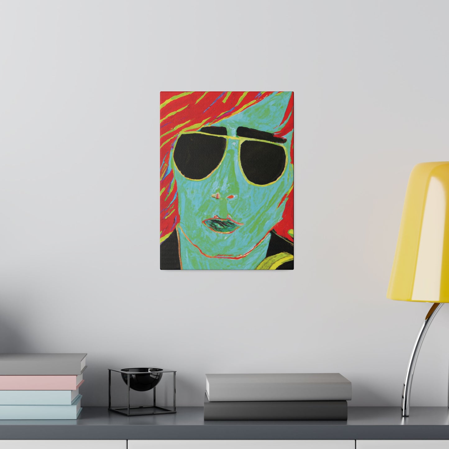 2058M - Rockstar Painting Print | Face | Abstract | Poster | Home Decor | Wall Art | Music Art | Canvas