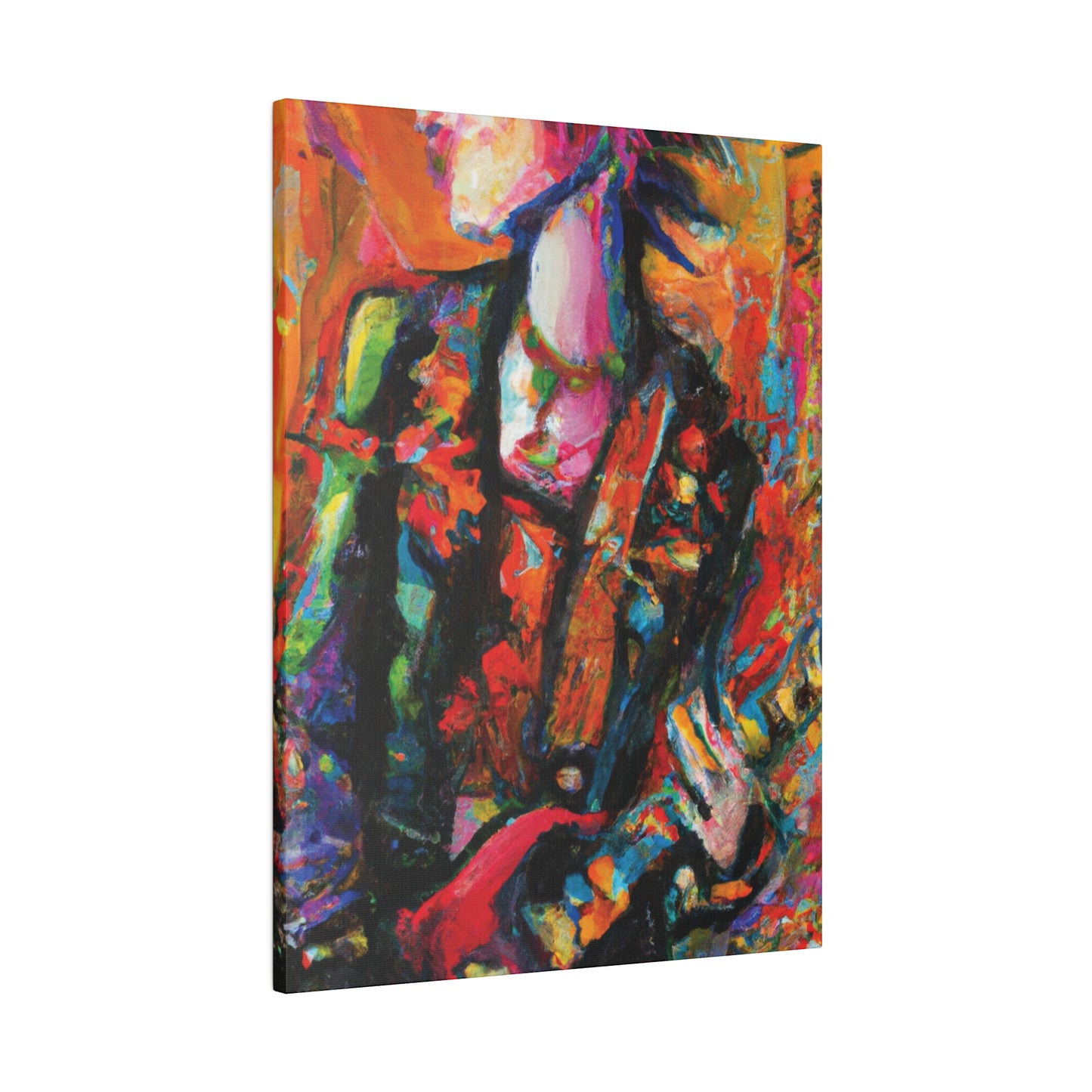 8245G - Rockstar Oil Painting Style Print | Poster | Home Decor | Wall Art | Music Art | Canvas