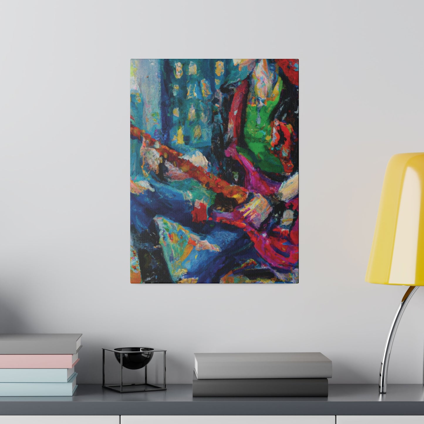 5937P - Rockstar Oil Painting Style Print | Poster | Home Decor | Wall Art | Music Art | Canvas