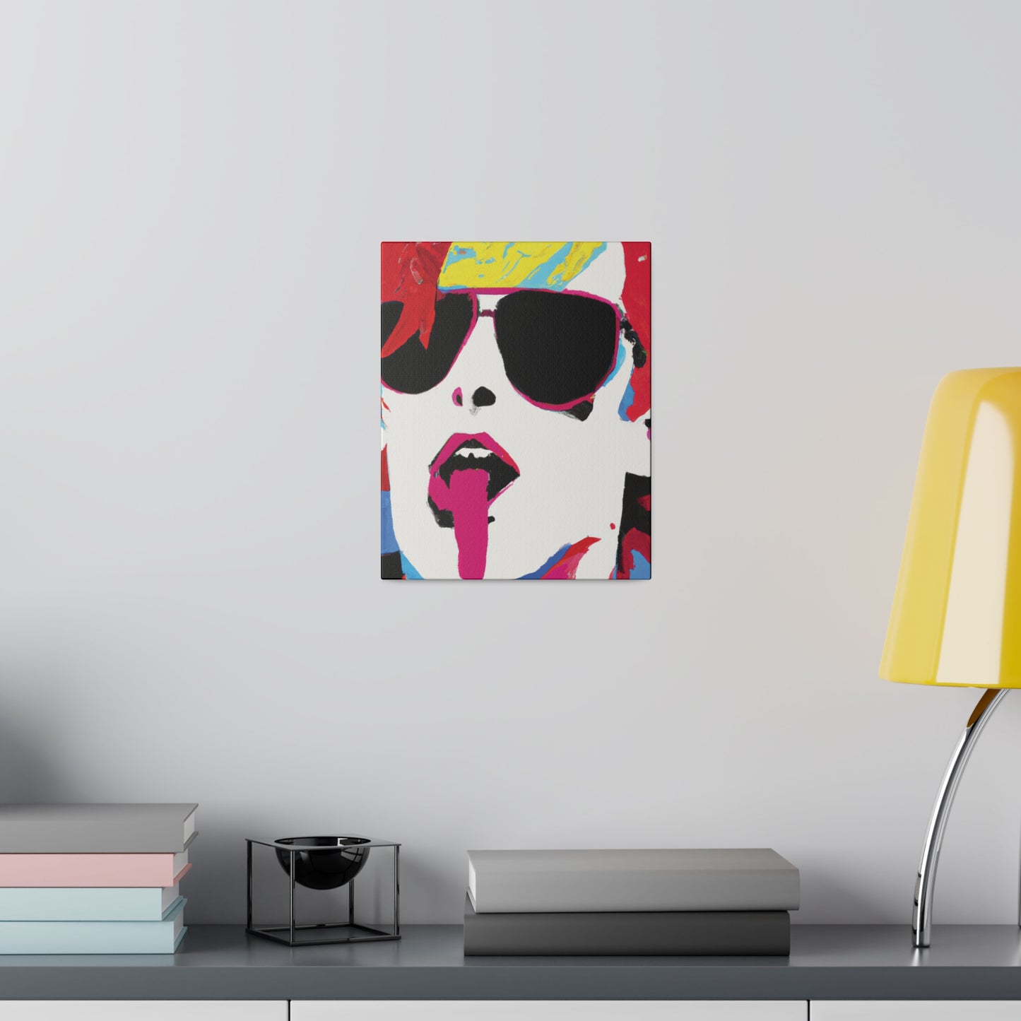 8381F - Rockstar Painting Print | Face | Abstract | Poster | Home Decor | Wall Art | Music Art | Canvas