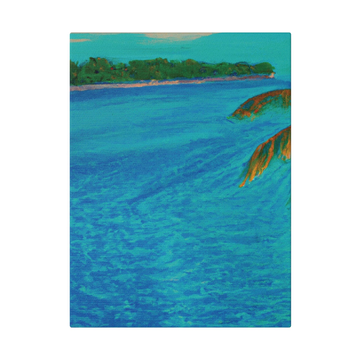 3303Q - Bahamas Ocean Painting Print | Bahamas | Ocean | Beach | Poster | Home Decor | Wall Art | Canvas