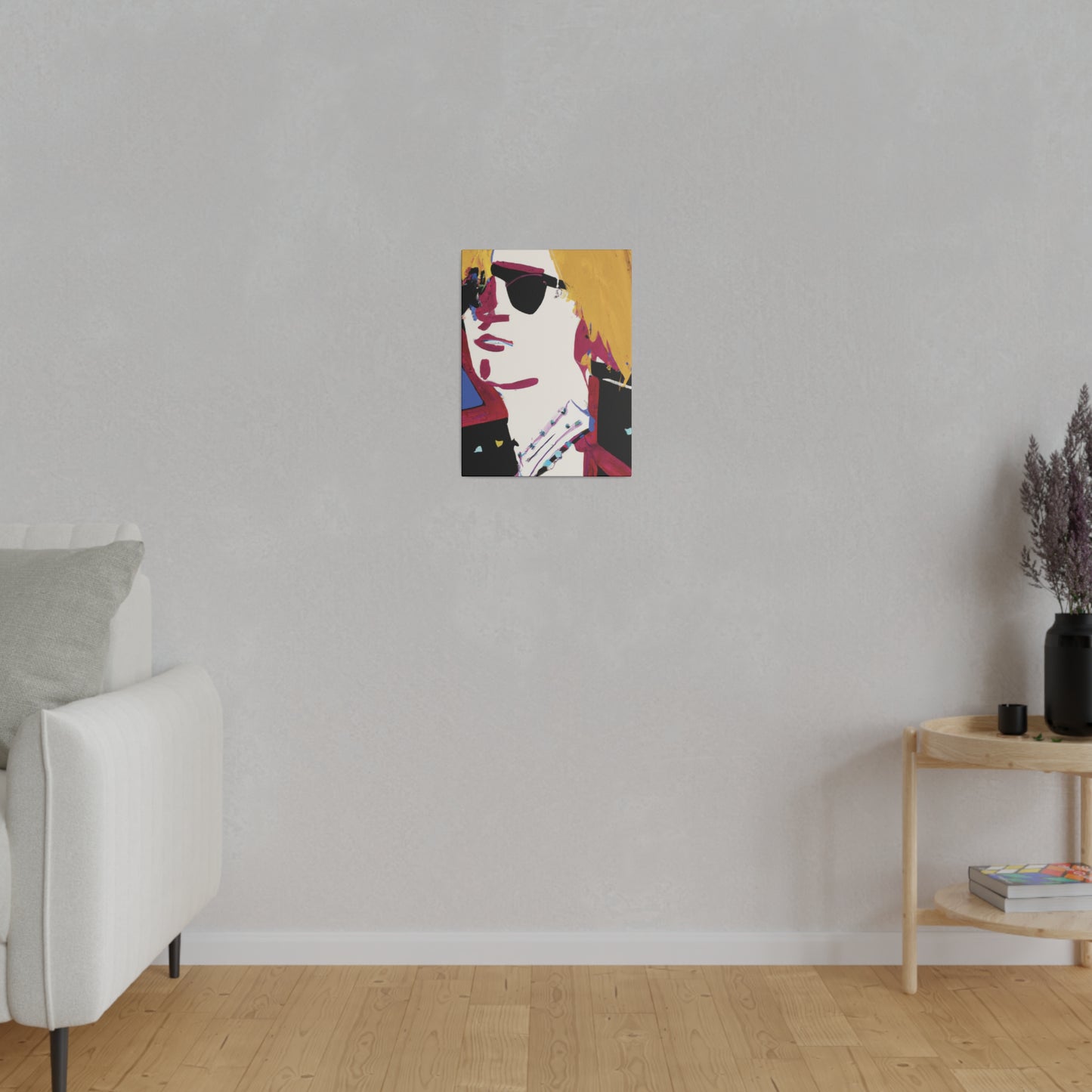 8305A - Rockstar Painting Print | Face | Abstract | Poster | Home Decor | Wall Art | Music Art | Canvas