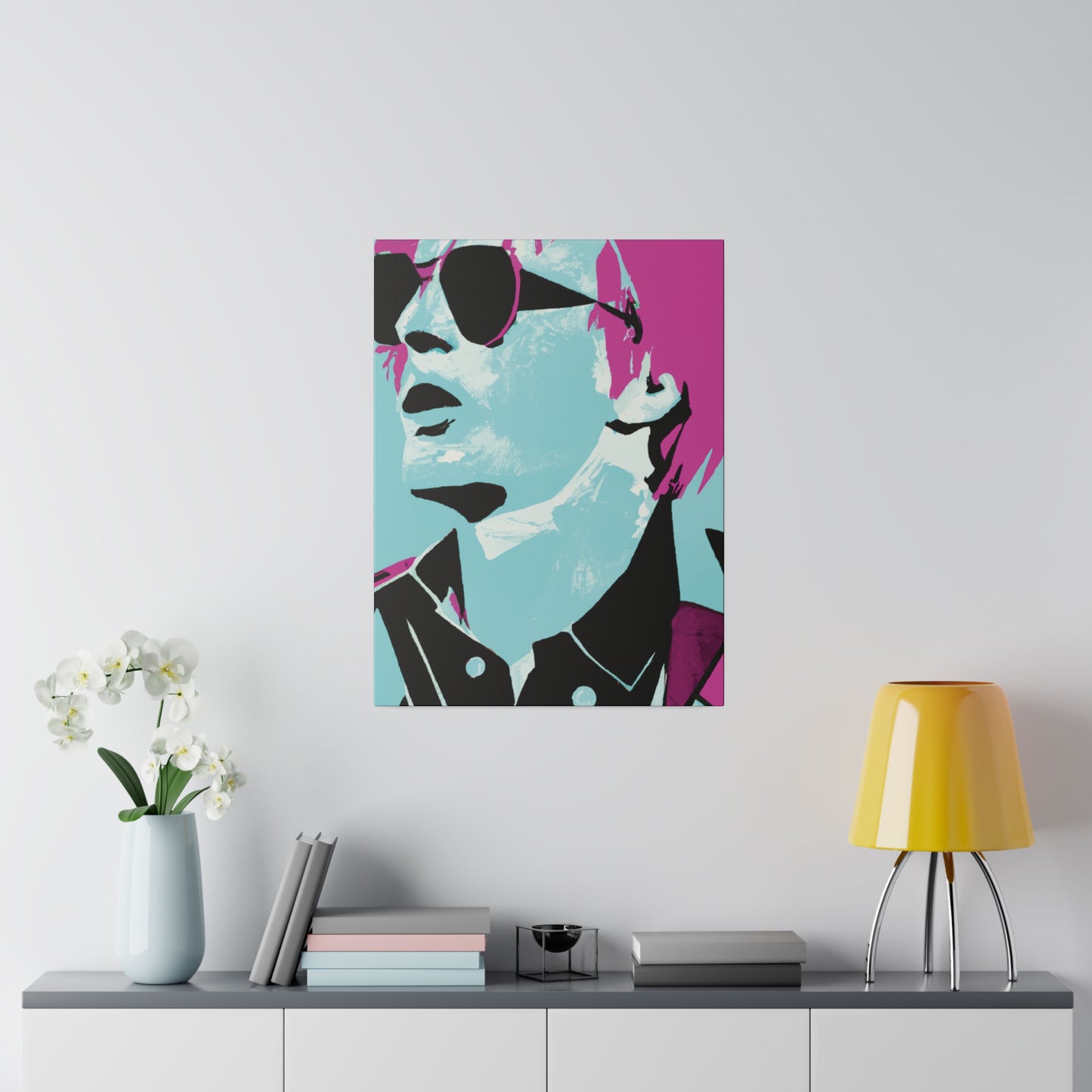 2741A - Rockstar Painting Print | Face | Abstract | Poster | Home Decor | Wall Art | Music Art | Canvas