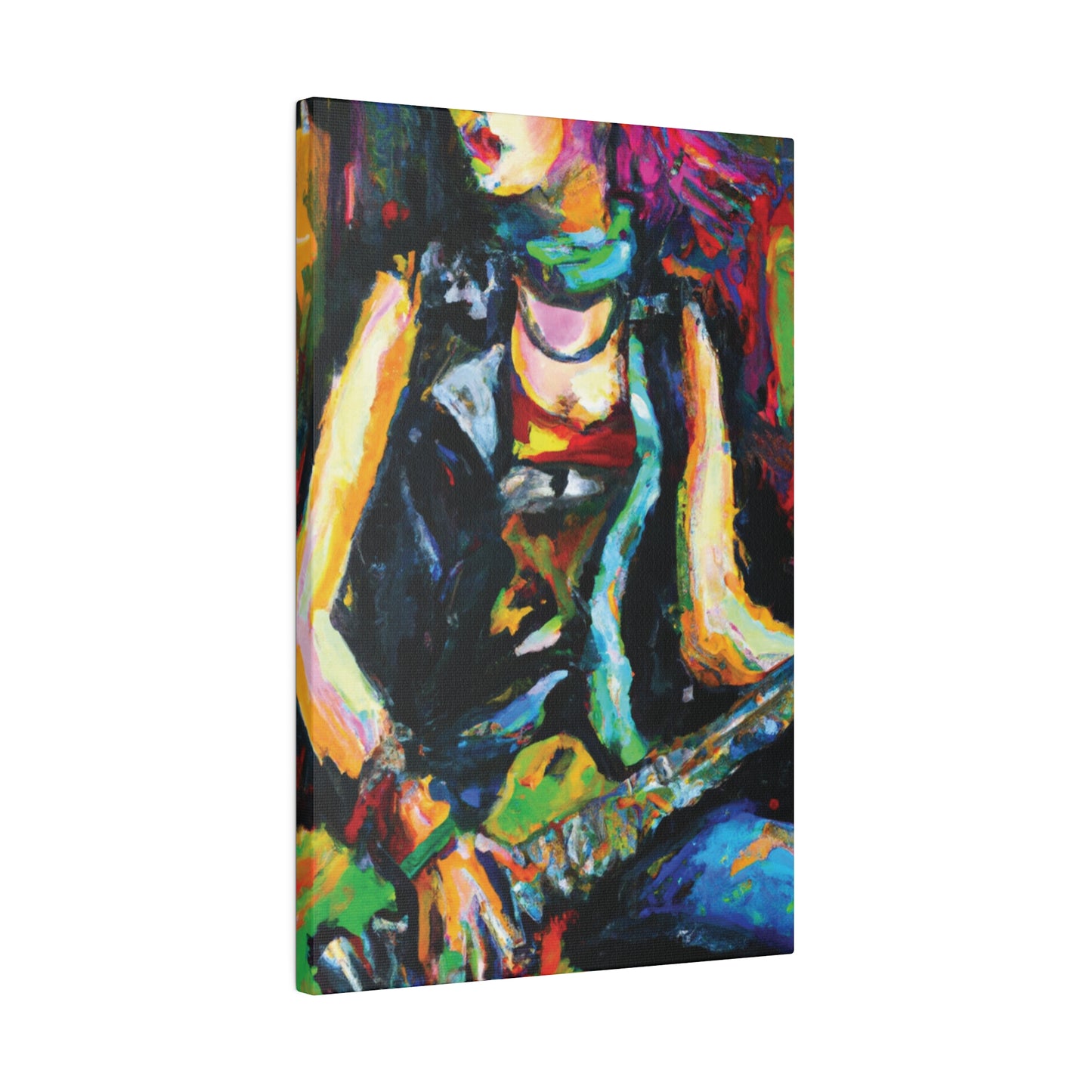 7187Z - Rockstar Oil Painting Style Print | Poster | Home Decor | Wall Art | Music Art | Canvas