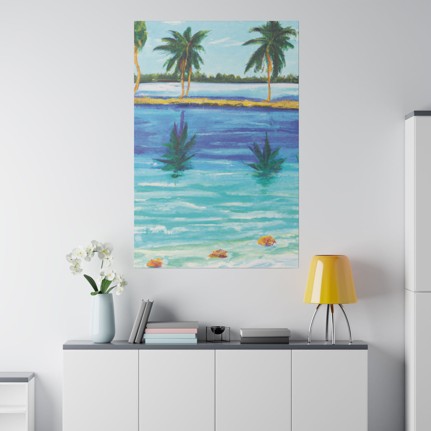 9768P - Bahamas Ocean Painting Print | Bahamas | Ocean | Beach | Poster | Home Decor | Wall Art | Canvas