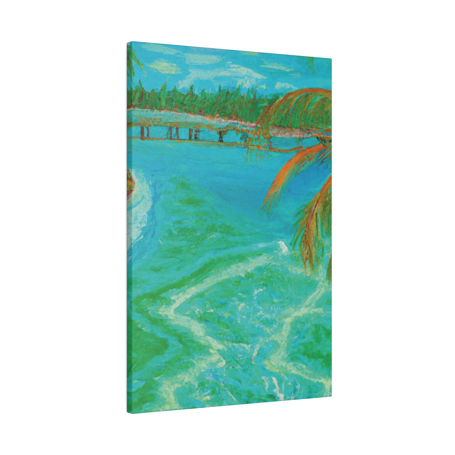 8864B - Bahamas Ocean Painting Print | Bahamas | Ocean | Beach | Poster | Home Decor | Wall Art | Canvas