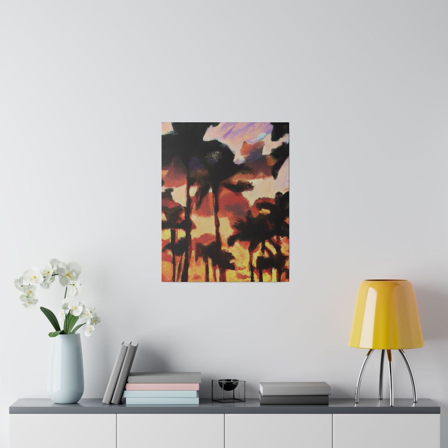 8396Z - Miami Beach Sunset Painting Print | Miami | Beach | Sunset | Poster | Home Decor | Wall Art | Canvas