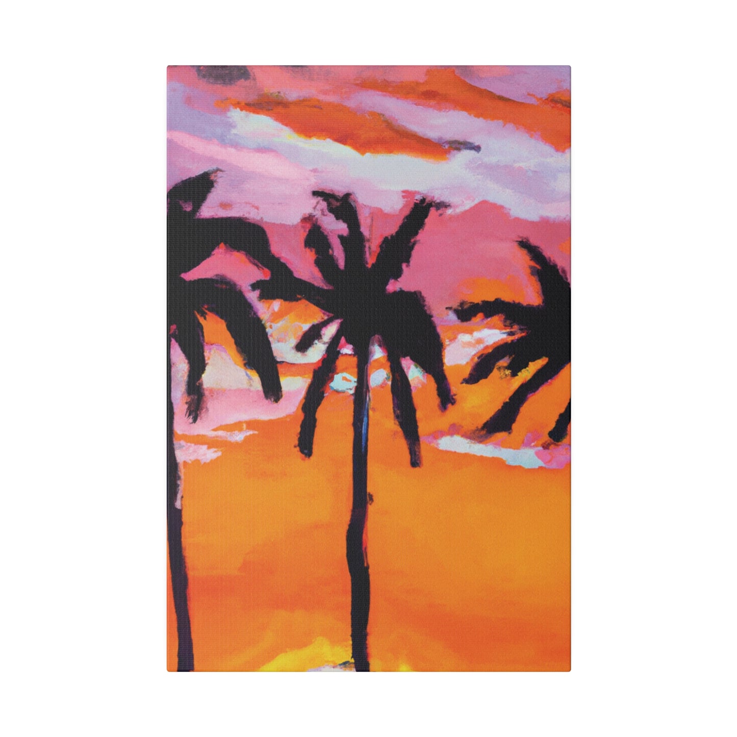 4491U - Miami Beach Sunset Painting Print | Miami | Beach | Sunset | Poster | Home Decor | Wall Art | Canvas