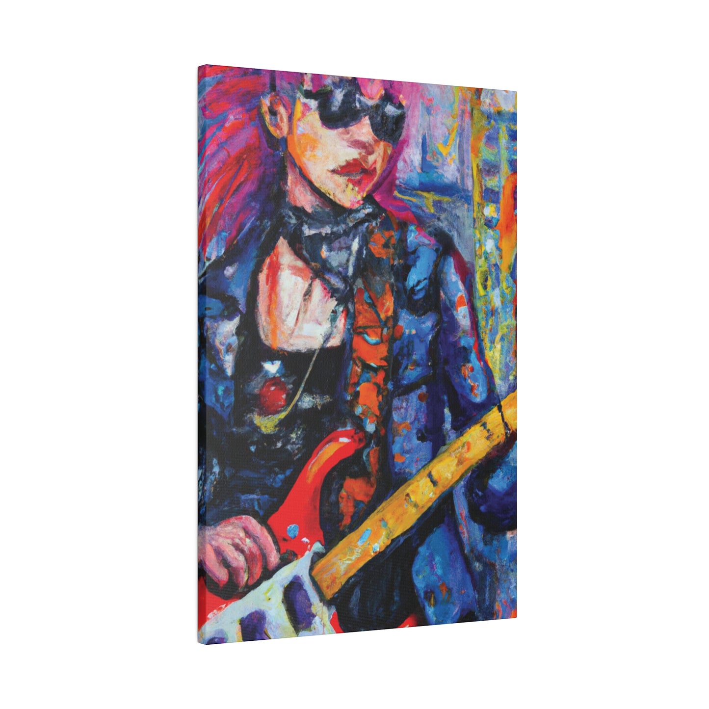 9231K - Rockstar Oil Painting Style Print | Poster | Home Decor | Wall Art | Music Art | Canvas