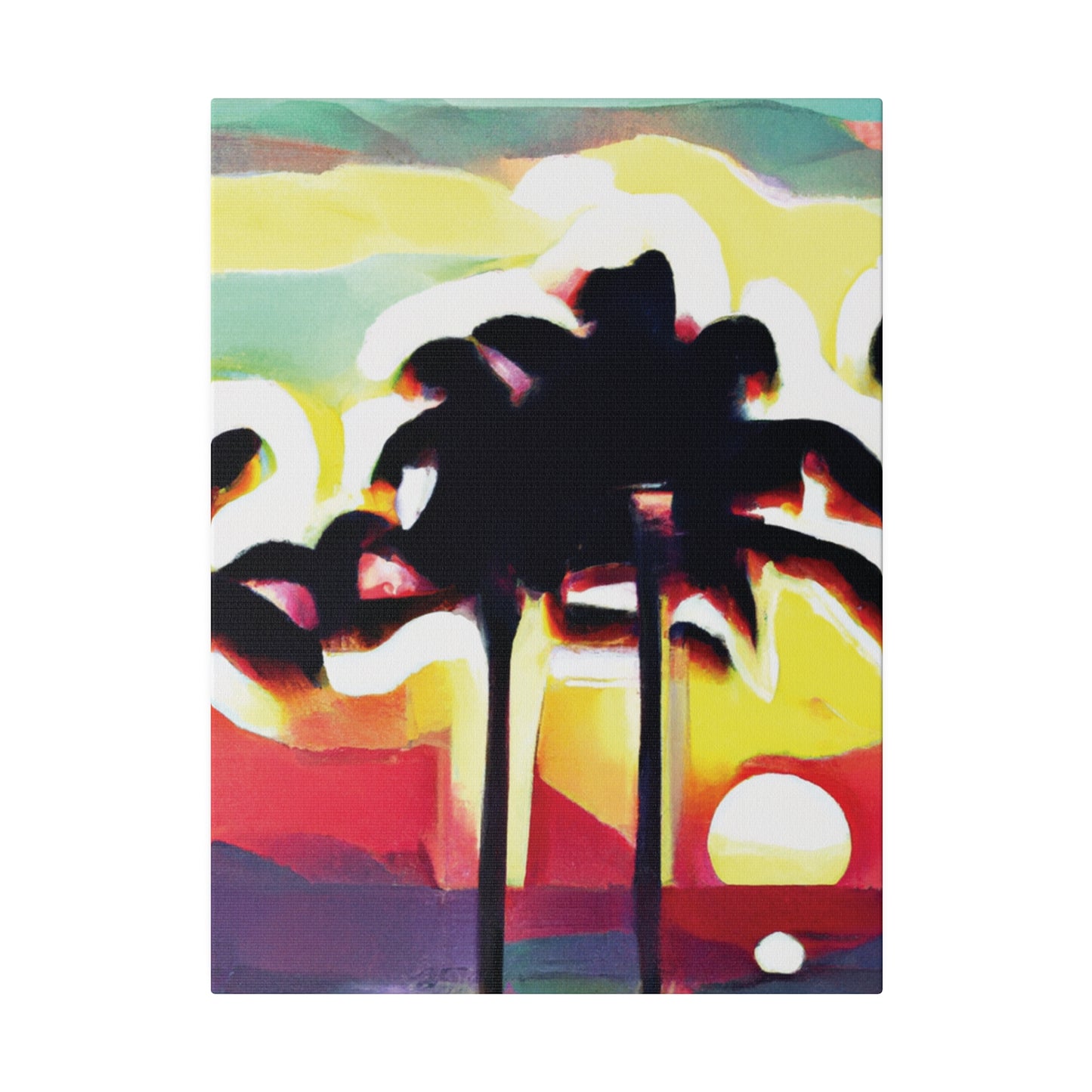 4134X - Miami Beach Sunset Painting Print | Miami | Beach | Sunset | Poster | Home Decor | Wall Art | Canvas