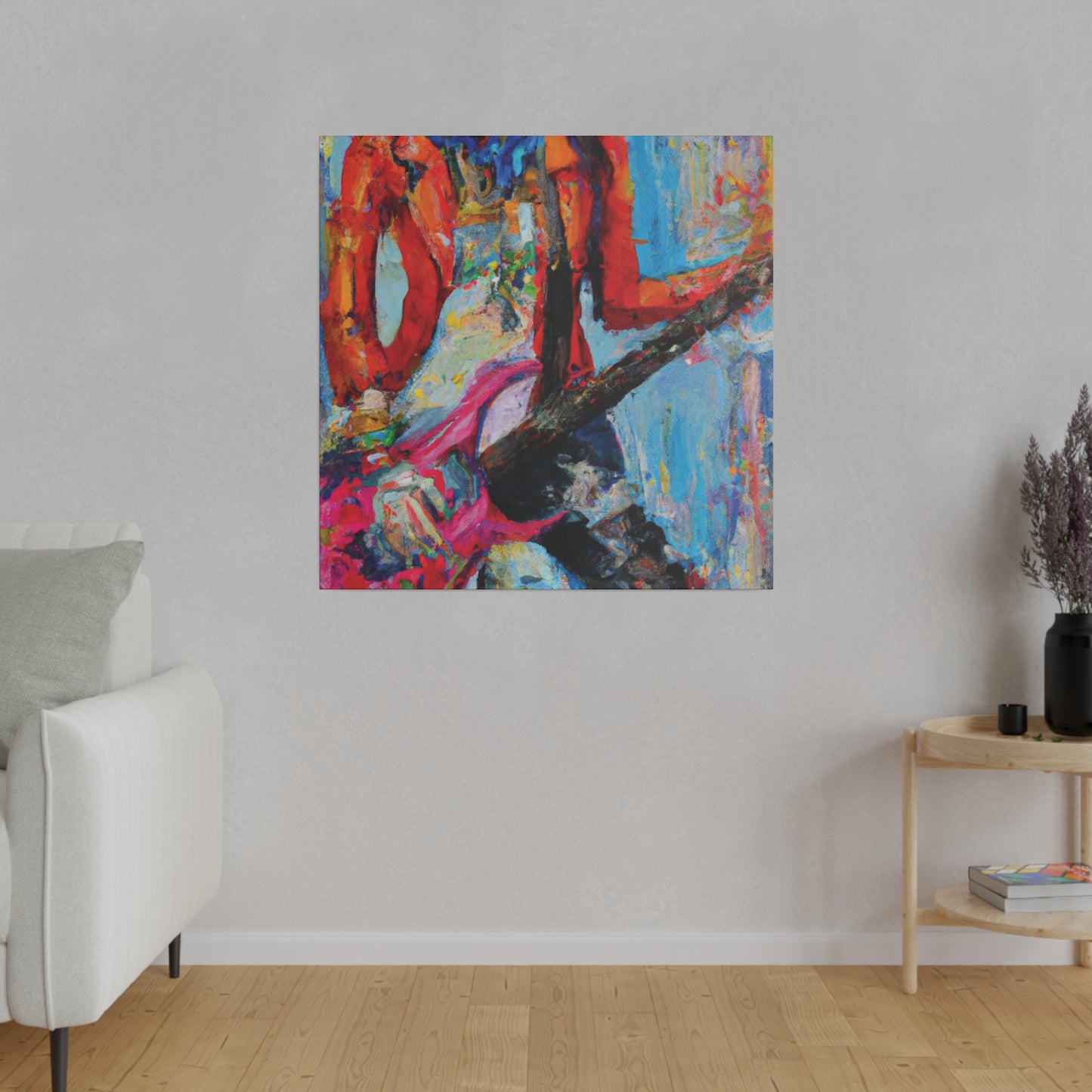 3189X - Rockstar Oil Painting Style Print | Poster | Home Decor | Wall Art | Music Art | Canvas