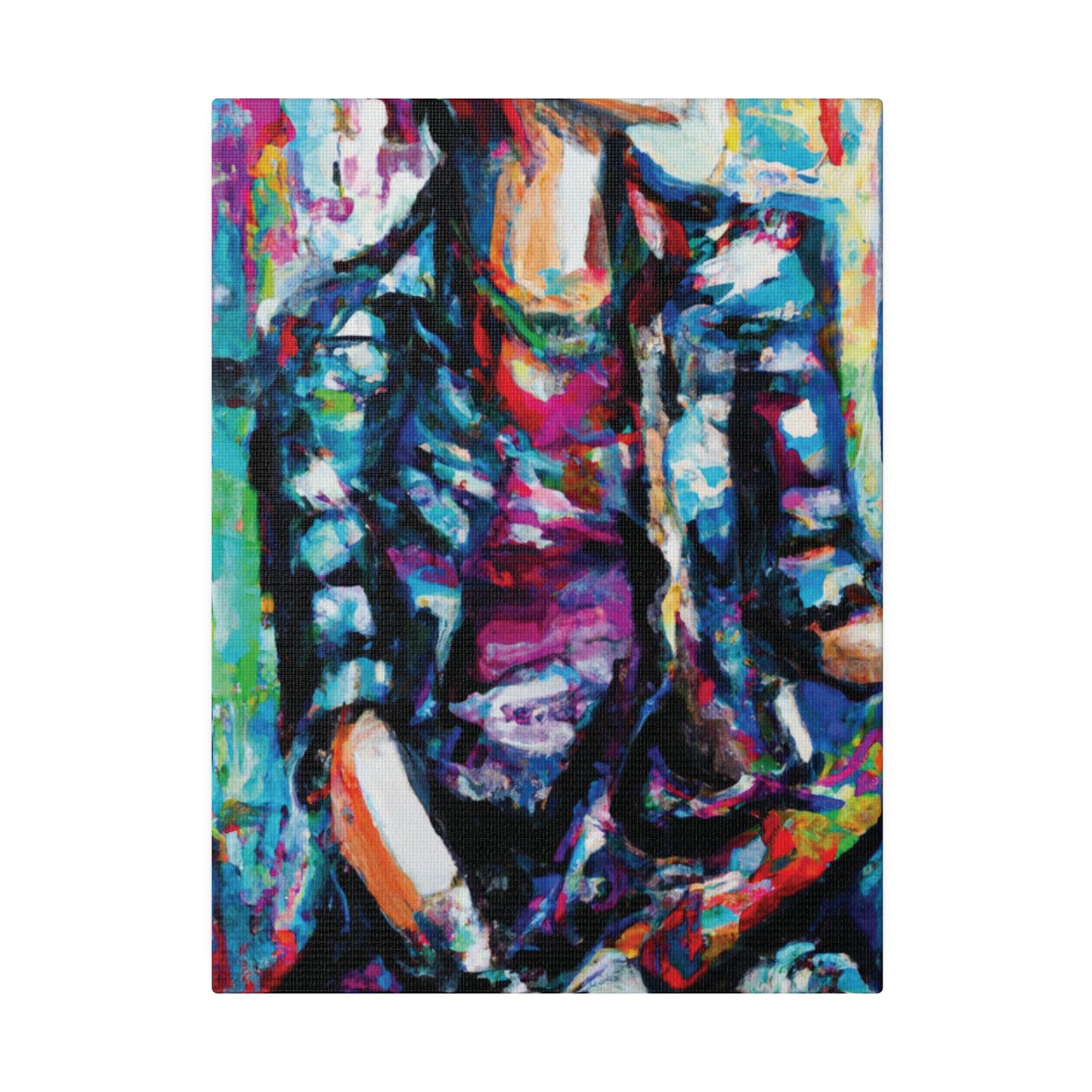 5033P - Rockstar Oil Painting Style Print | Poster | Home Decor | Wall Art | Music Art | Canvas