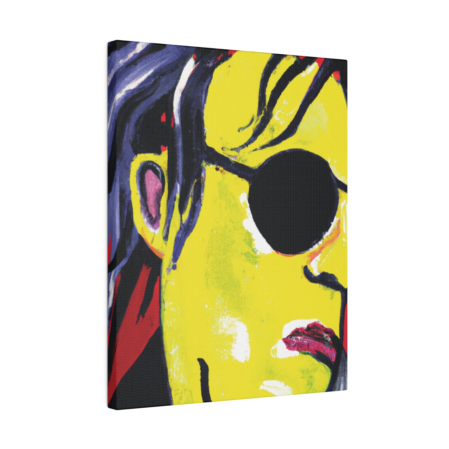 6607V - Rockstar Painting Print | Face | Abstract | Poster | Home Decor | Wall Art | Music Art | Canvas