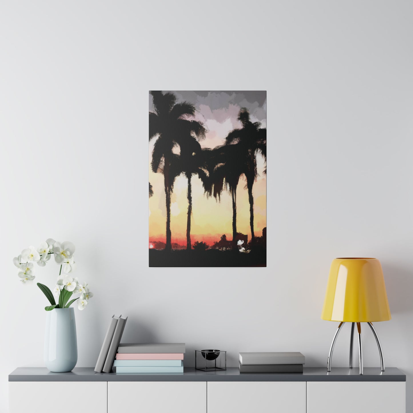 4763J - Miami Beach Sunset Painting Print | Miami | Beach | Sunset | Poster | Home Decor | Wall Art | Canvas