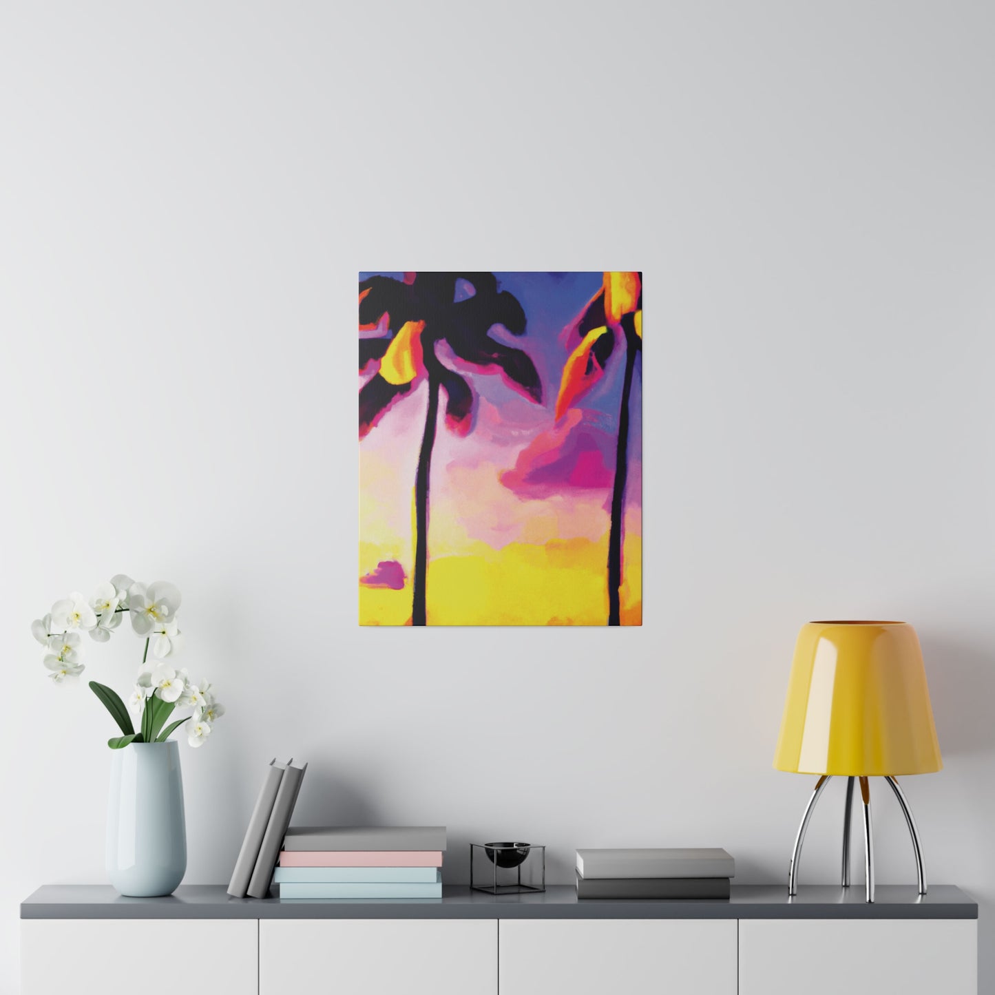 839P - Miami Beach Sunset Painting Print | Miami | Beach | Sunset | Poster | Home Decor | Wall Art | Canvas