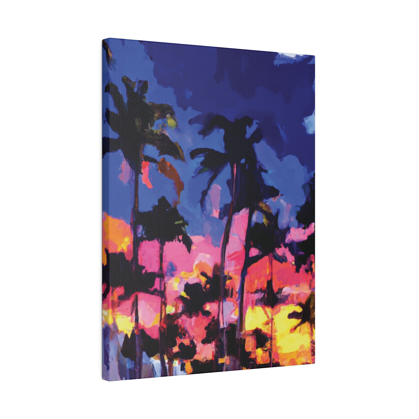 4397K - Miami Beach Sunset Painting Print | Miami | Beach | Sunset | Poster | Home Decor | Wall Art | Canvas