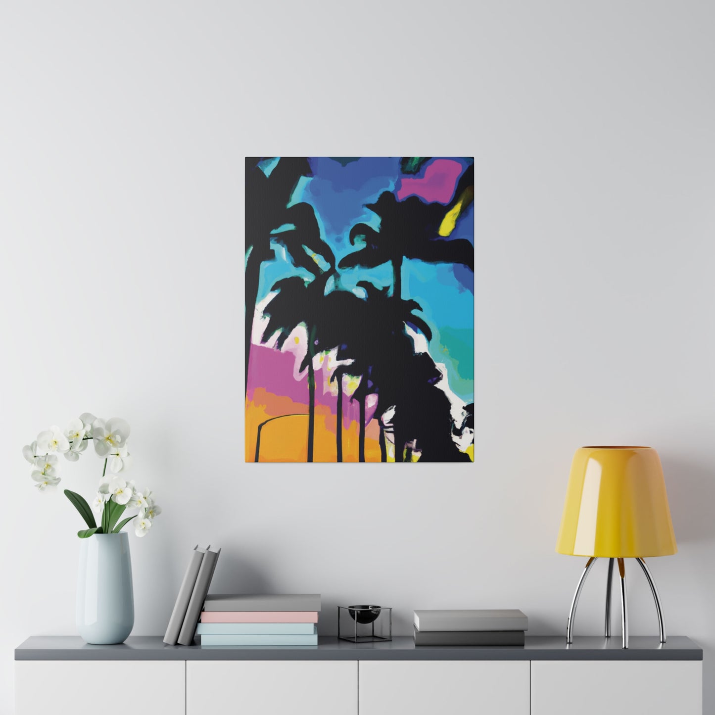 1893Z - Miami Beach Sunset Painting Print | Miami | Beach | Sunset | Poster | Home Decor | Wall Art | Canvas