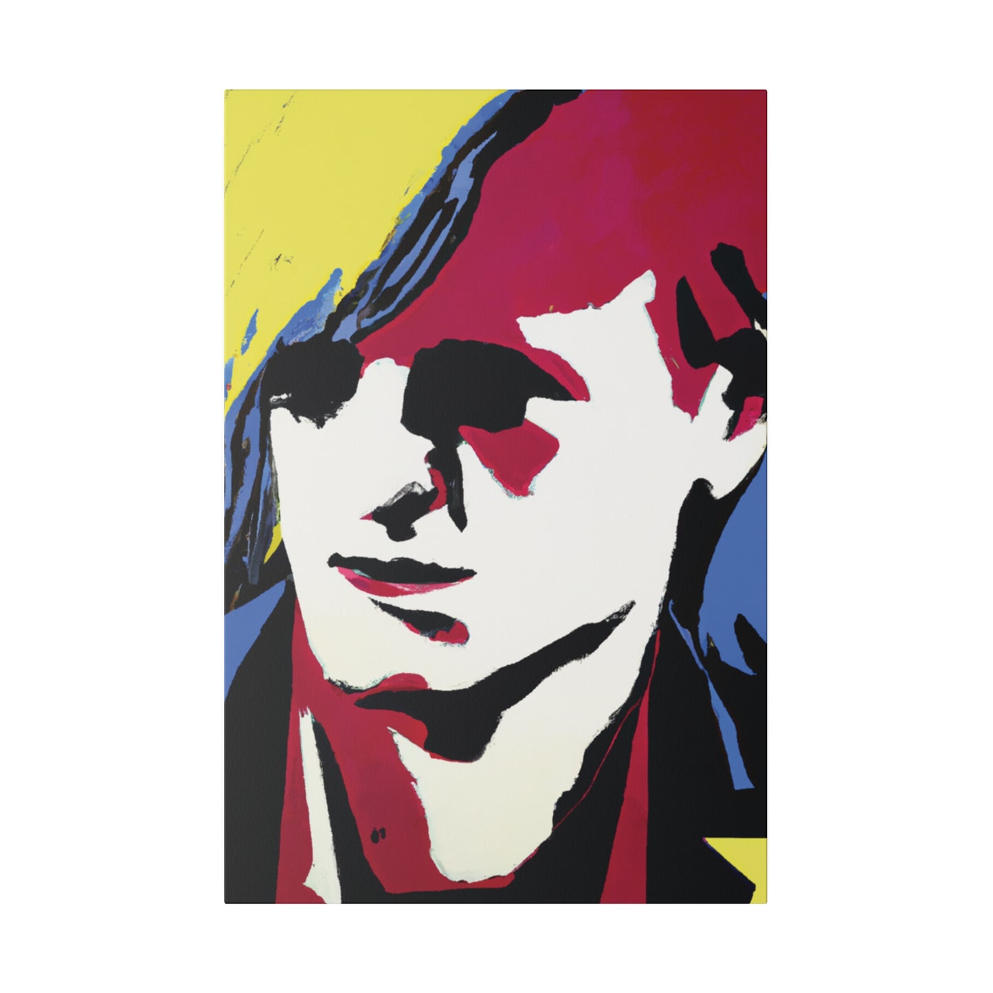 8246E - Rockstar Painting Print | Face | Abstract | Poster | Home Decor | Wall Art | Music Art | Canvas