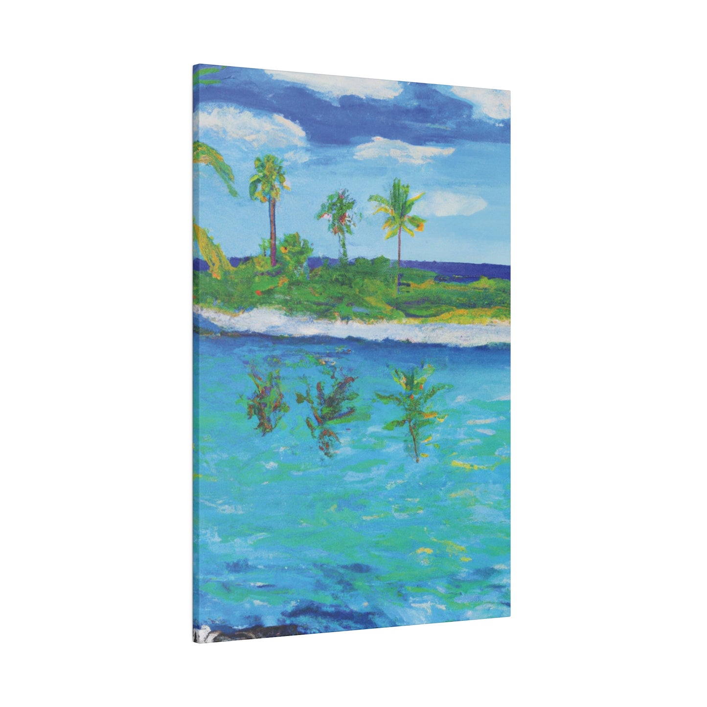 7382P - Bahamas Ocean Painting Print | Bahamas | Ocean | Beach | Poster | Home Decor | Wall Art | Canvas