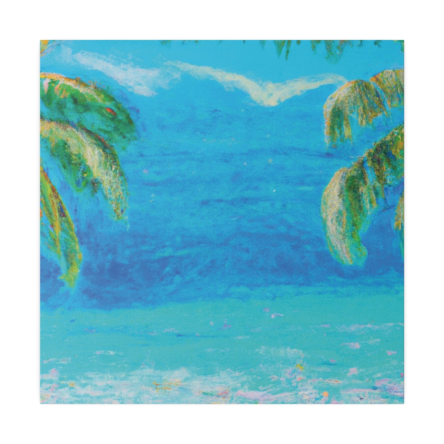 8159P - Bahamas Ocean Painting Print | Bahamas | Ocean | Beach | Poster | Home Decor | Wall Art | Canvas