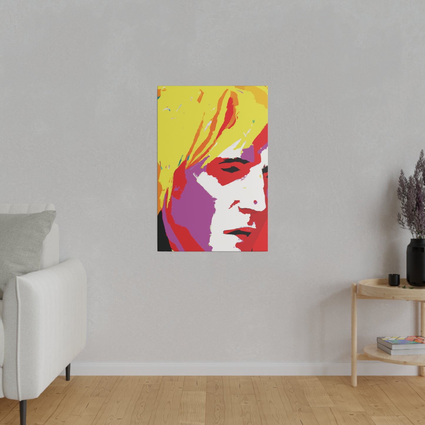 175X - Rockstar Painting Print | Face | Abstract | Poster | Home Decor | Wall Art | Music Art | Canvas