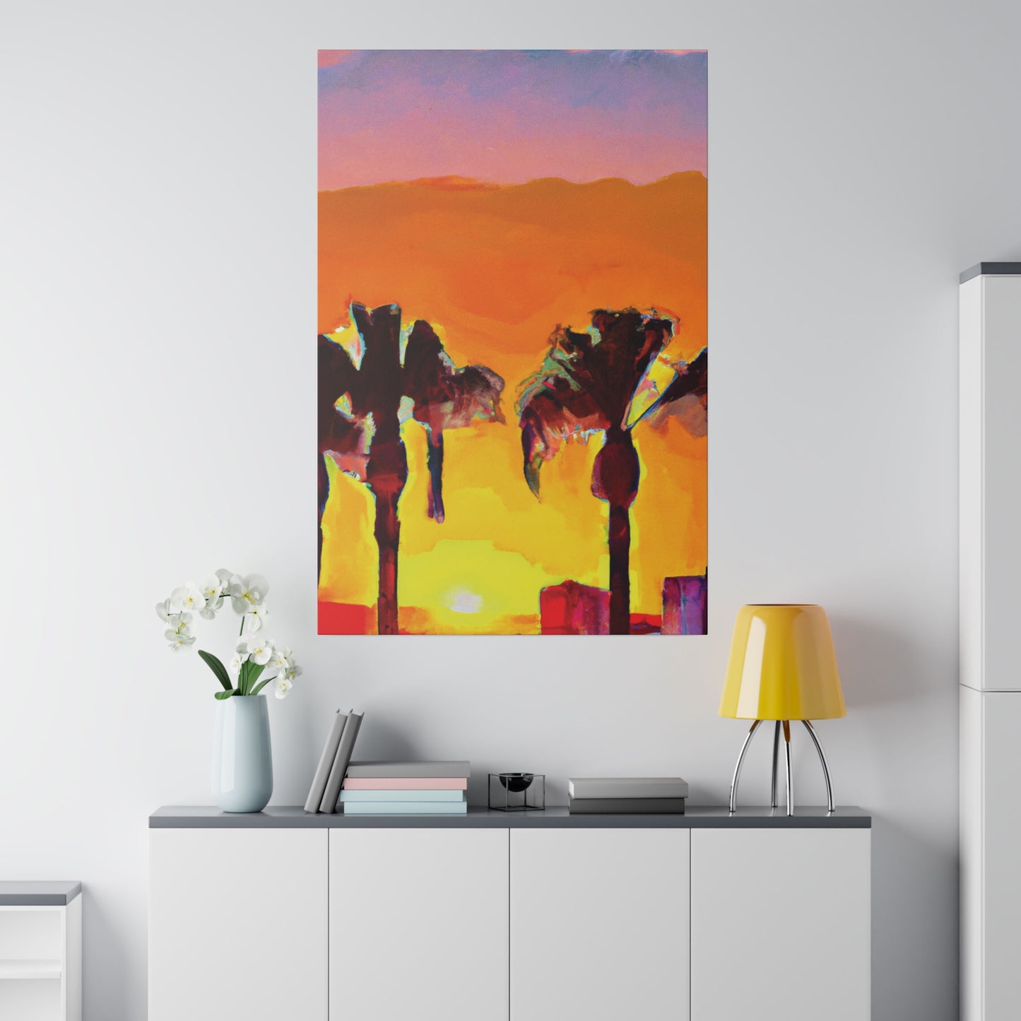 9347V - Miami Beach Sunset Painting Print | Miami | Beach | Sunset | Poster | Home Decor | Wall Art | Canvas