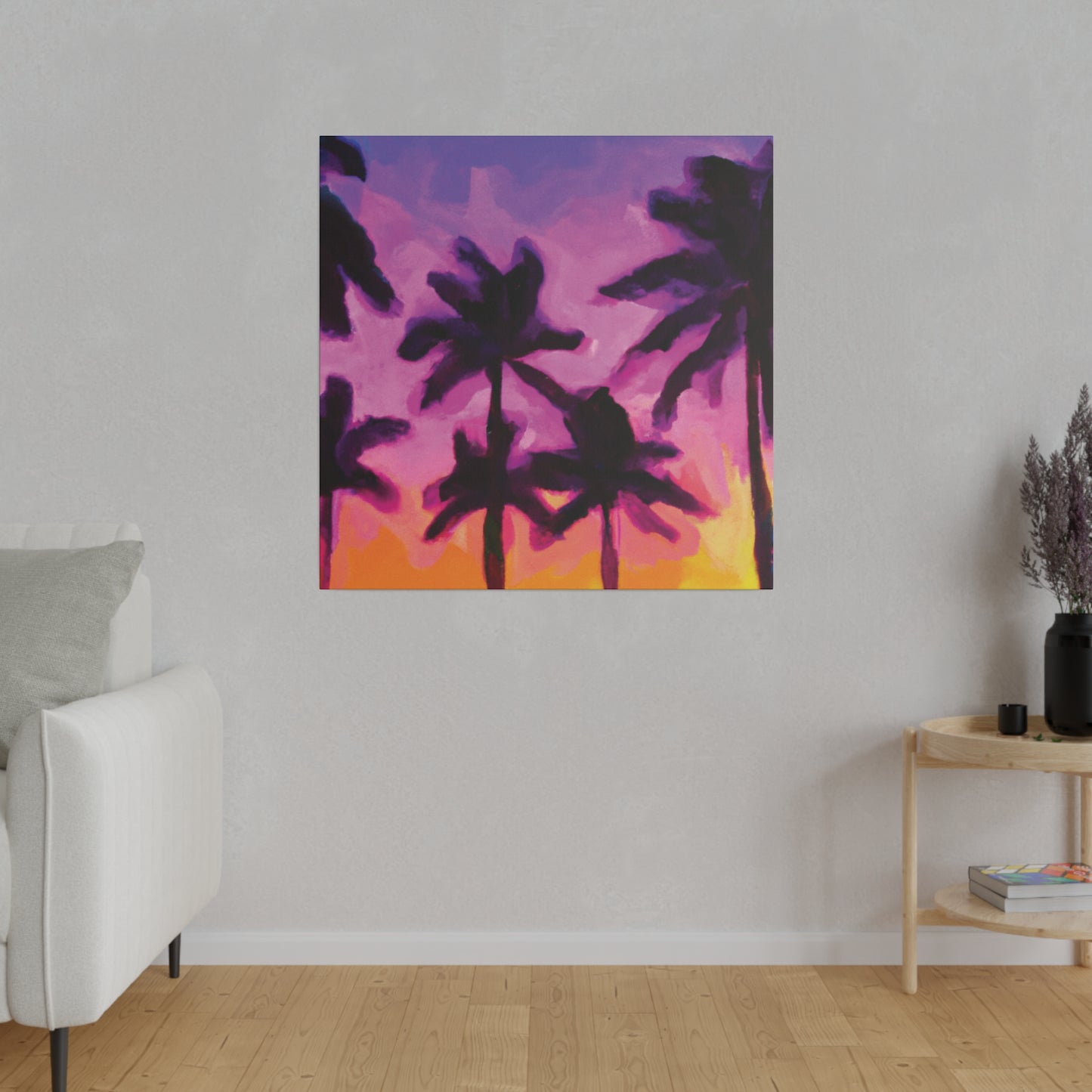 7395T - Miami Beach Sunset Painting Print | Miami | Beach | Sunset | Poster | Home Decor | Wall Art | Canvas