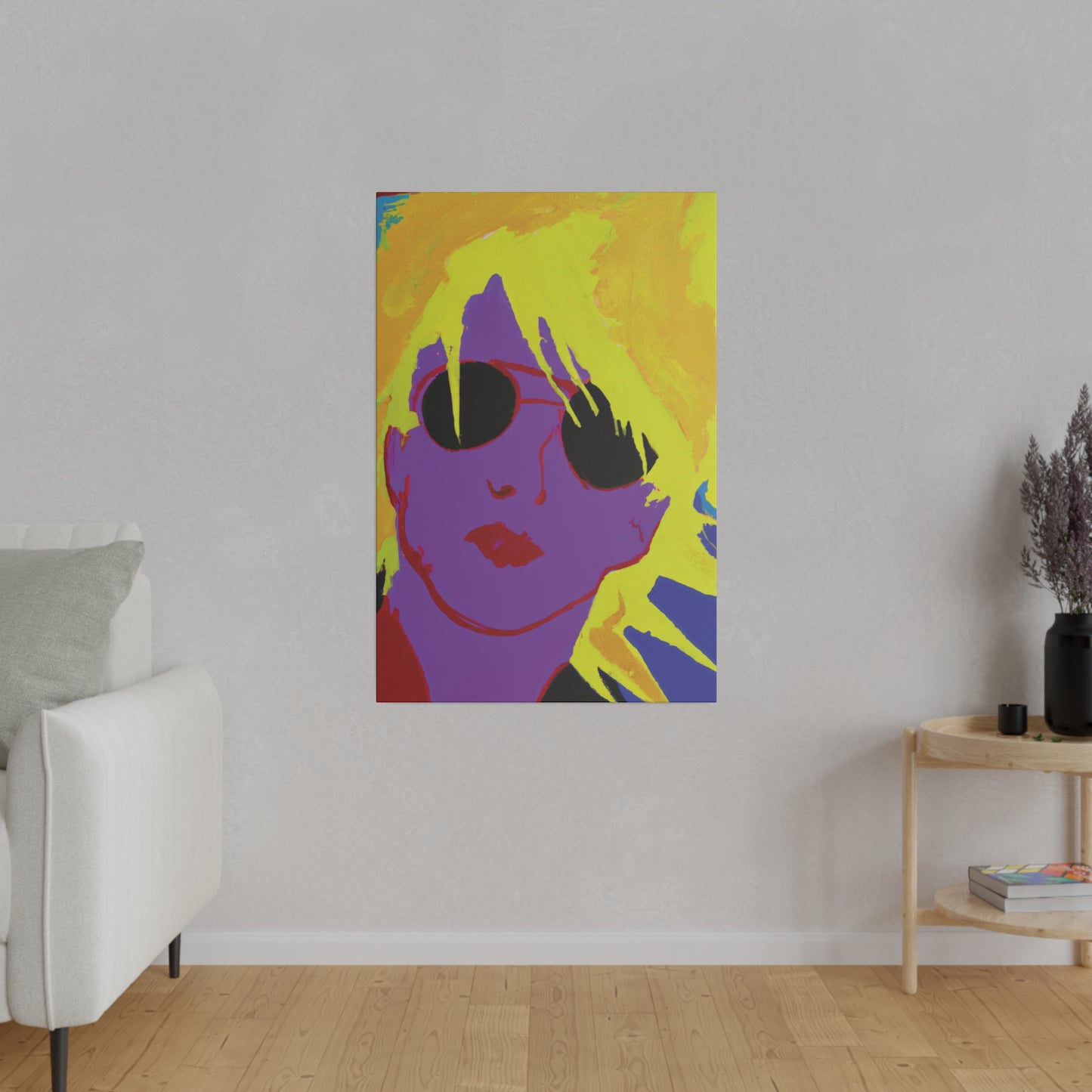 3022A - Rockstar Painting Print | Face | Abstract | Poster | Home Decor | Wall Art | Music Art | Canvas