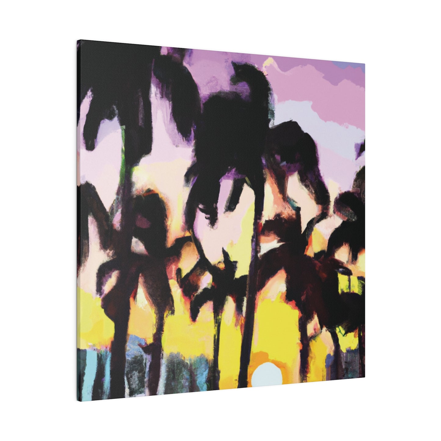 5231Y - Miami Beach Sunset Painting Print | Miami | Beach | Sunset | Poster | Home Decor | Wall Art | Canvas