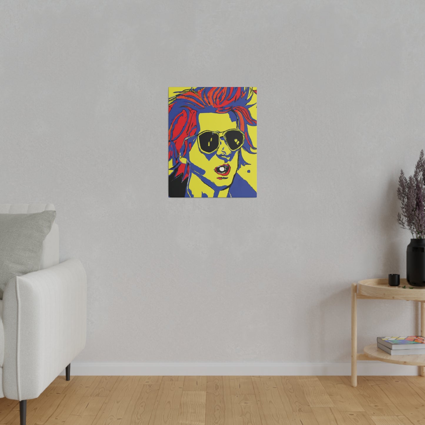 7446Z - Rockstar Painting Print | Face | Abstract | Poster | Home Decor | Wall Art | Music Art | Canvas