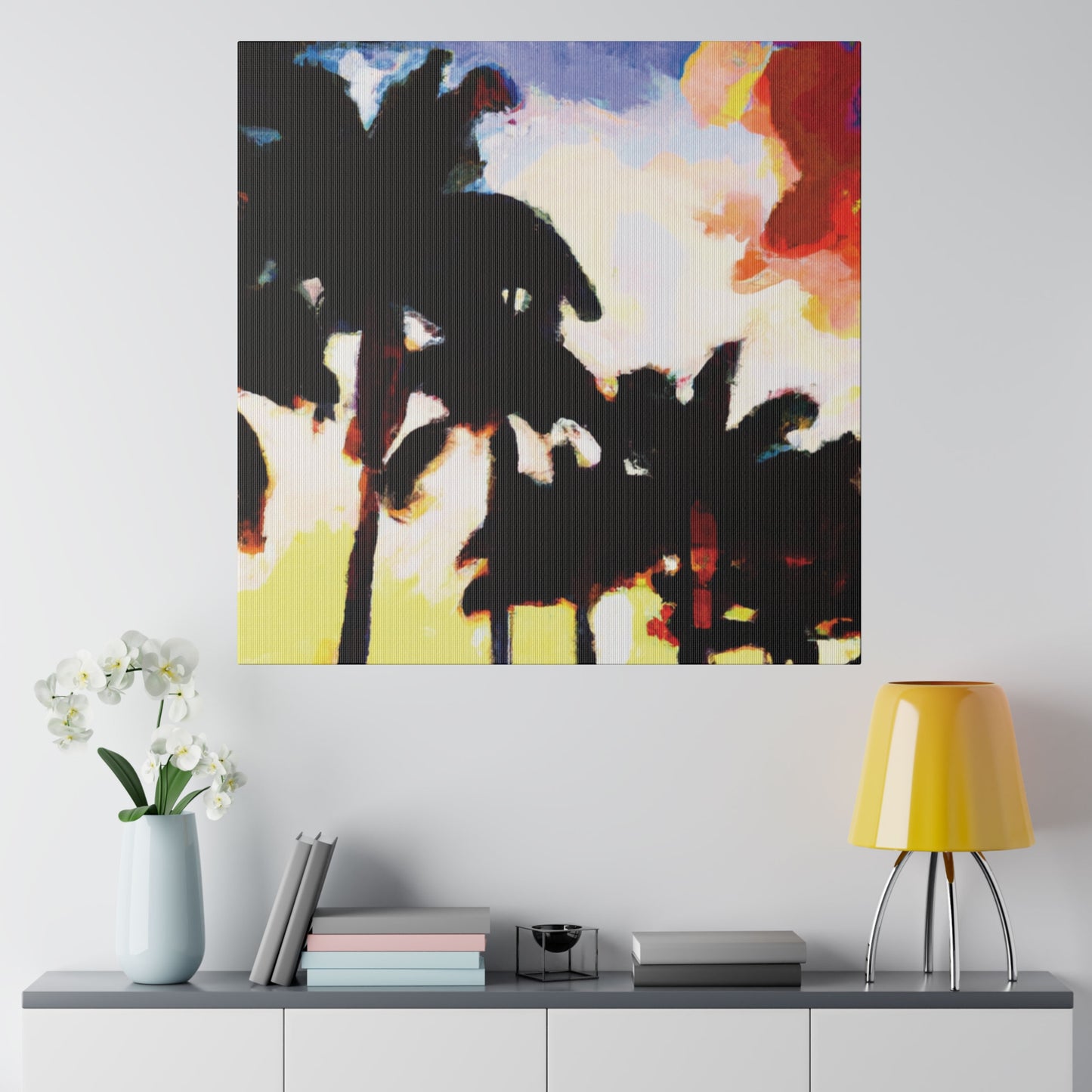 9127M - Miami Beach Sunset Painting Print | Miami | Beach | Sunset | Poster | Home Decor | Wall Art | Canvas