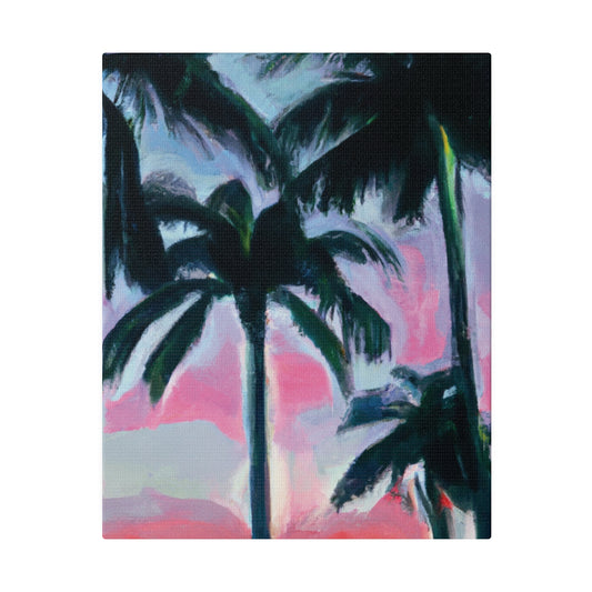 7629F - Miami Beach Sunset Painting Print | Miami | Beach | Sunset | Poster | Home Decor | Wall Art | Canvas