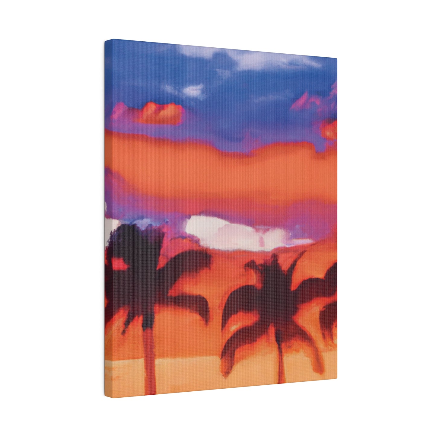 8546B - Miami Beach Sunset Painting Print | Miami | Beach | Sunset | Poster | Home Decor | Wall Art | Canvas