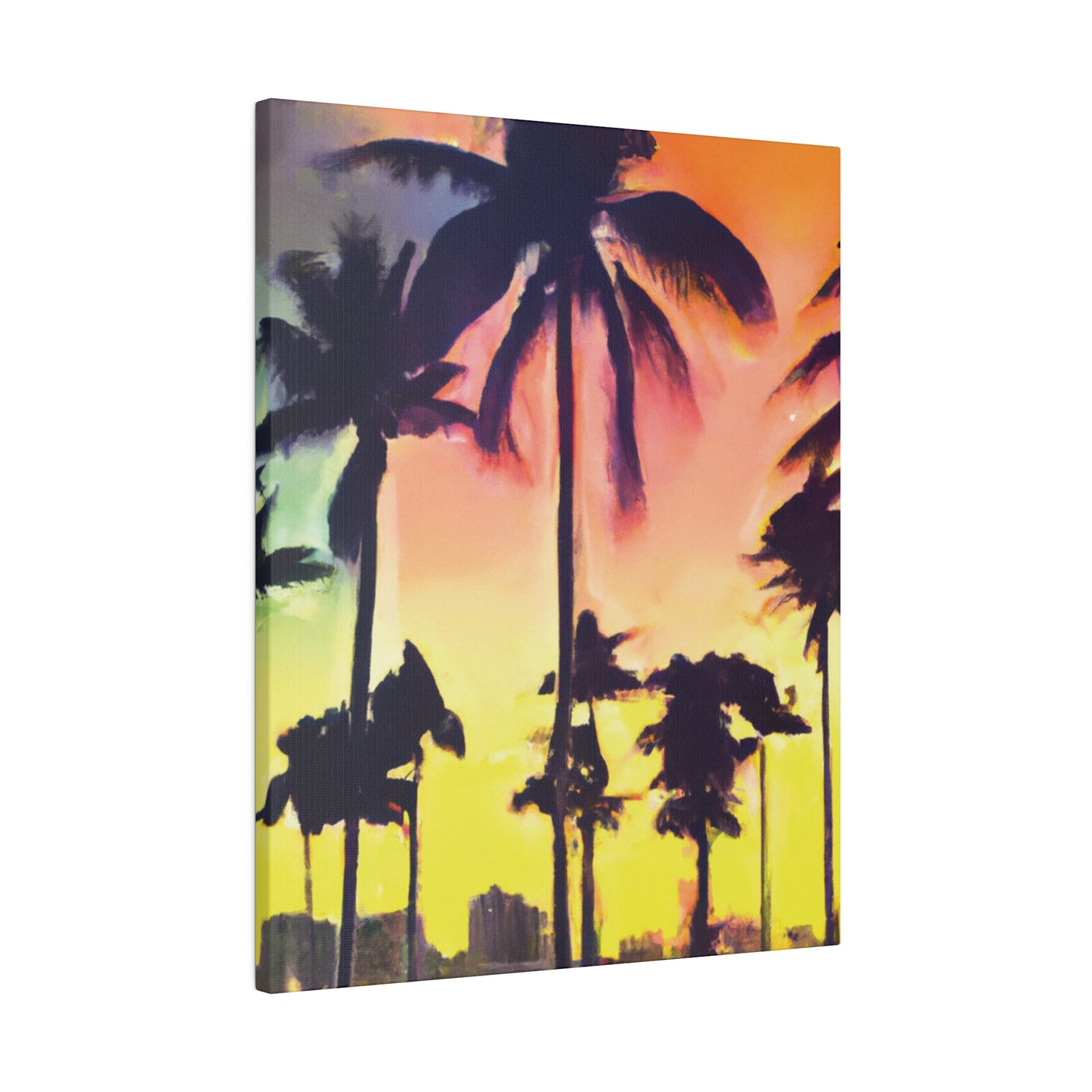 5608P - Miami Beach Sunset Painting Print | Miami | Beach | Sunset | Poster | Home Decor | Wall Art | Canvas