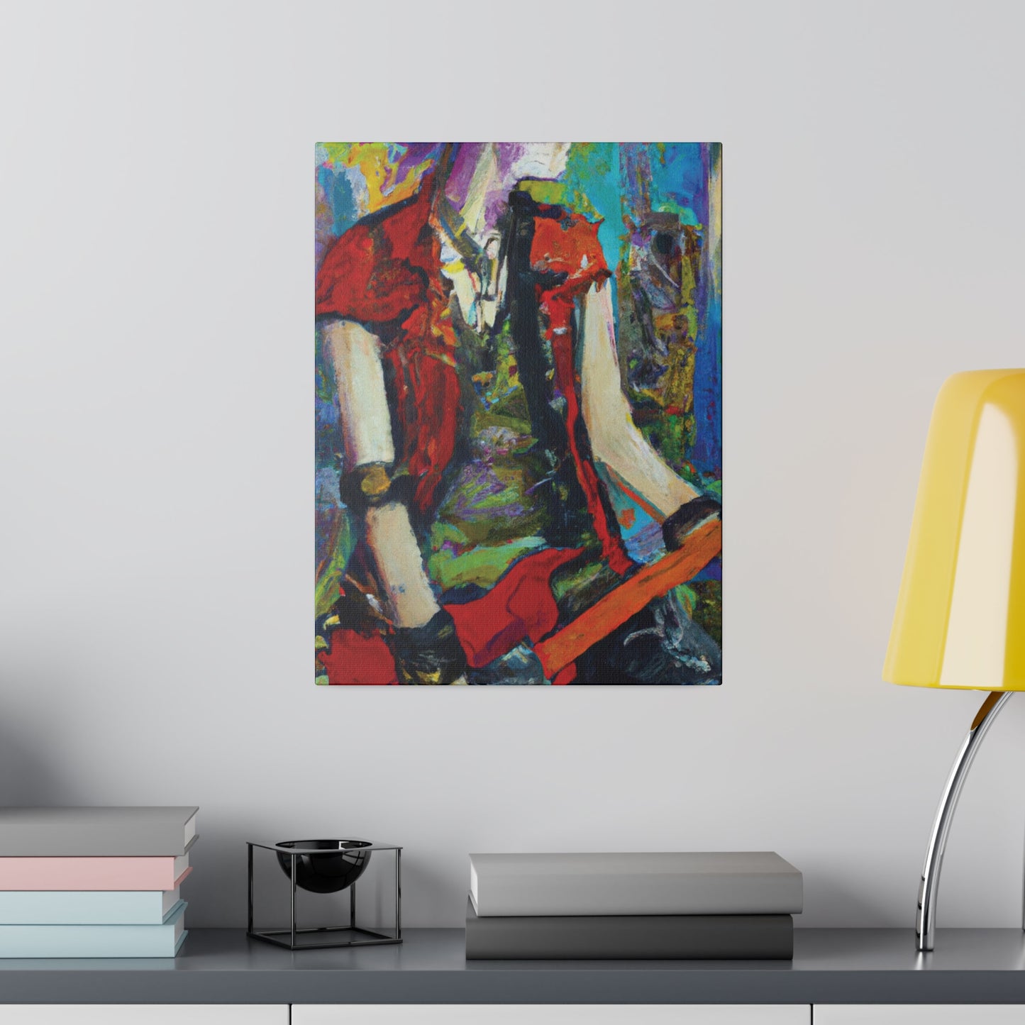 2205O - Rockstar Oil Painting Style Print | Poster | Home Decor | Wall Art | Music Art | Canvas